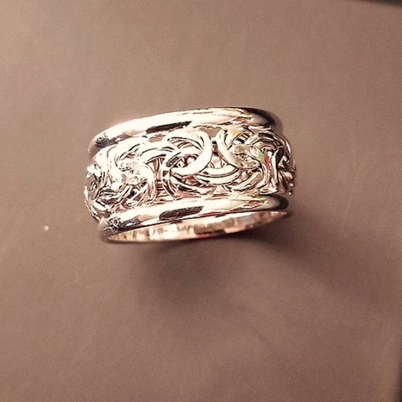 ❗️SOLD❗️14k White Gold Unisex Ring - Picture 9 of 13